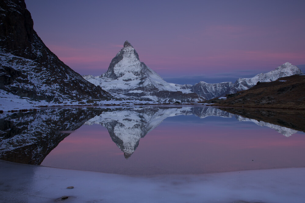 Morgendämmerung aan de Matterhorn | Fotokunst van Stefan Blawath