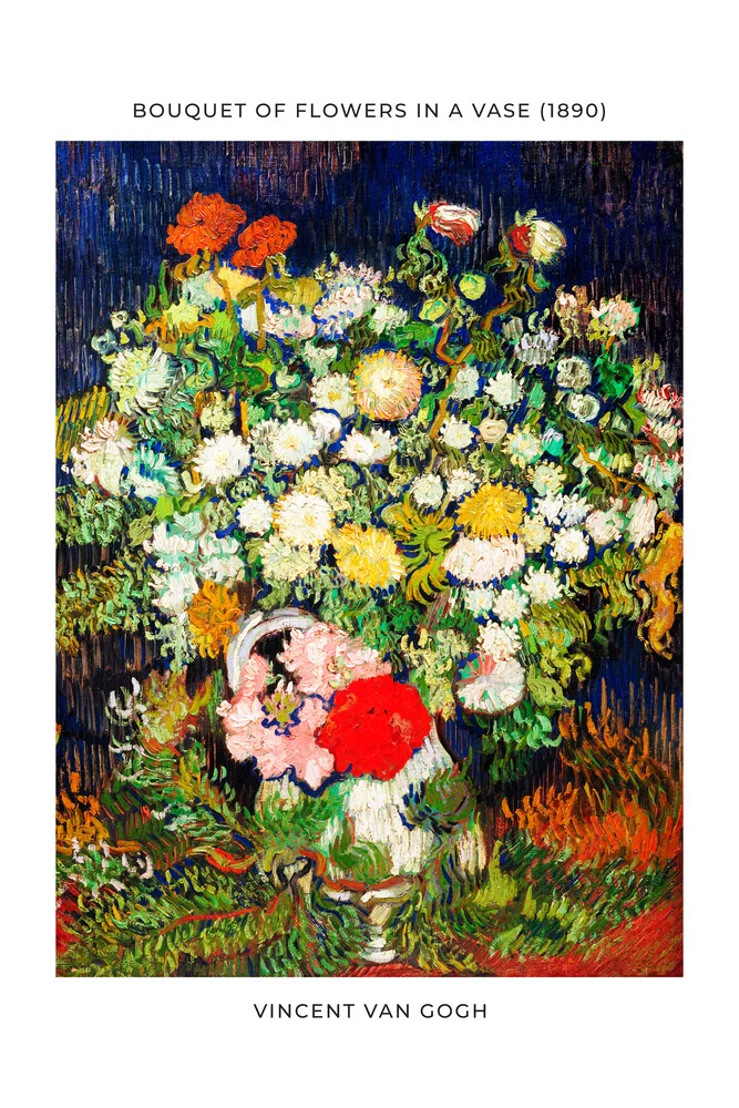 Vincent Van Gogh: Ramo de flores en un jarrón - exposición poster - Fotografía artística de Art Classics