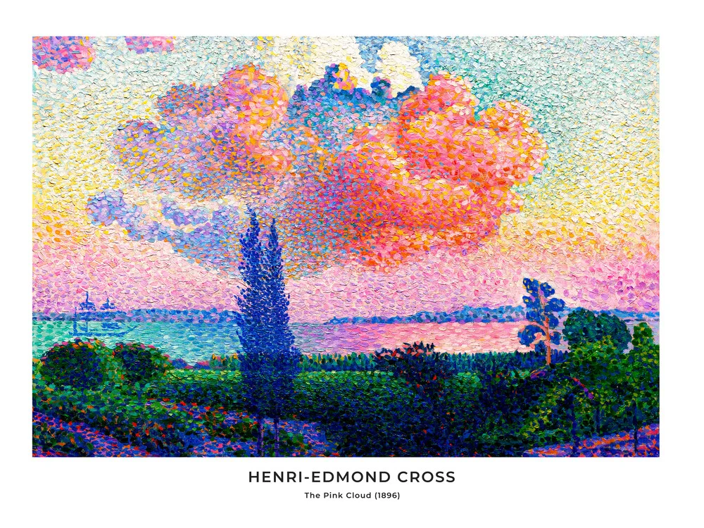 Henri-Edmond Cross: La nube rosa - exposición poster - Fotografía artística de Art Classics