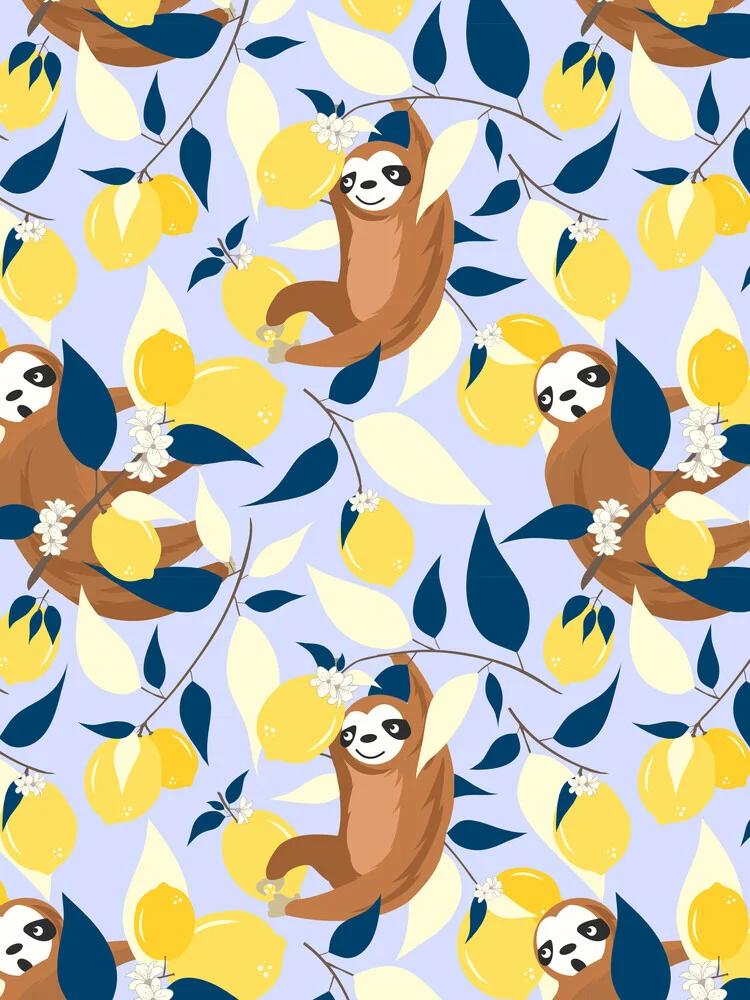 Sloth & Lemons Hangout - Fotografía artística de Uma Gokhale