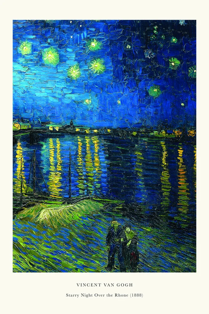 Noche estrellada sobre el Ródano de Vincent van Gogh - Fotografía artística de Art Classics