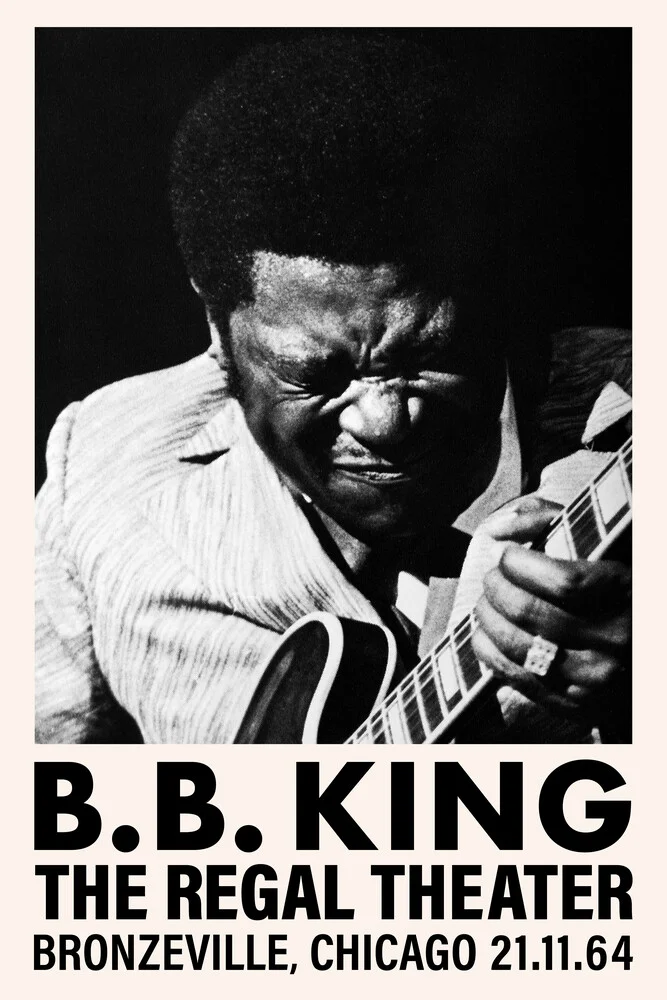 BB King en el Regal Theatre - Fotografía artística de Vintage Collection