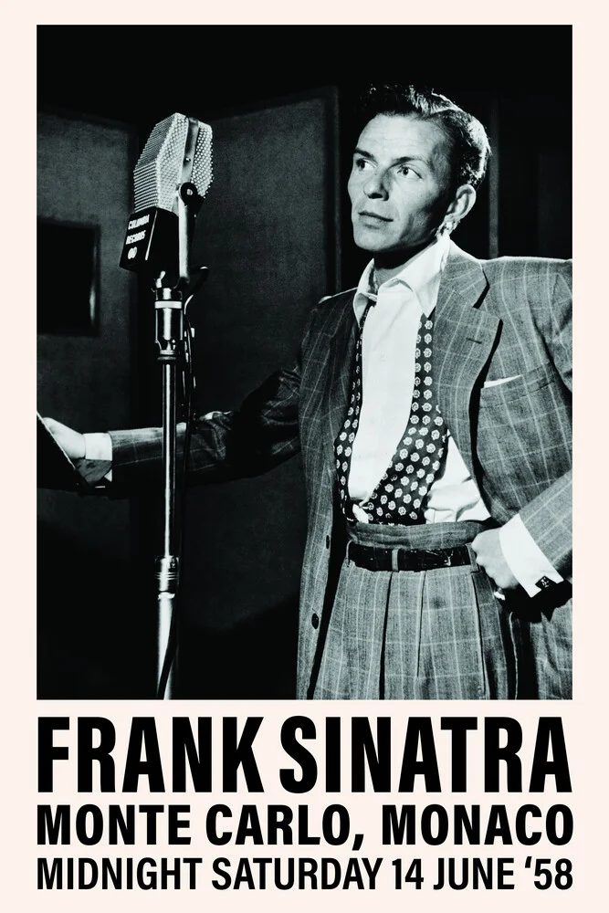 Frank Sinatra en Montecarlo - Fotografía artística de Vintage Collection