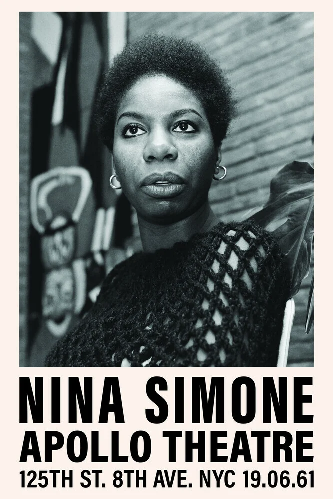 Nina Simone en el Apollo Theatre - Fotografía artística de Vintage Collection