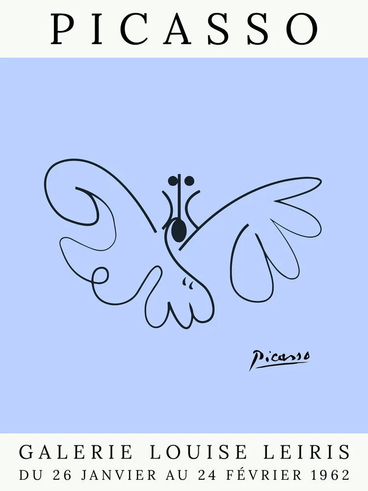 Picasso Butterfly – violeta - Fotografía artística de Art Classics