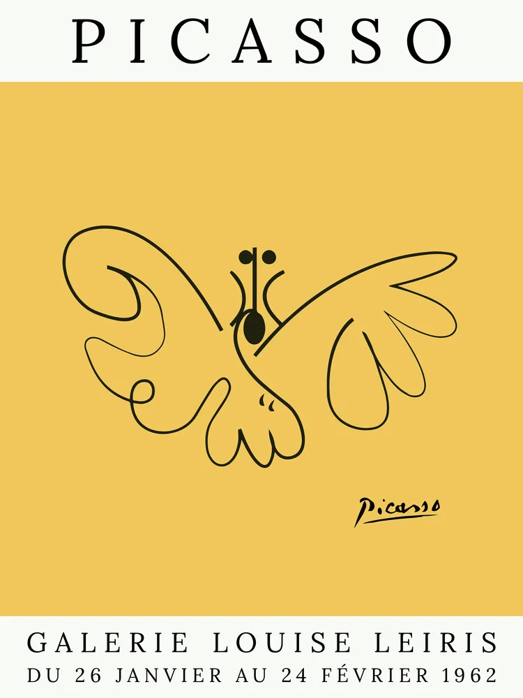 Picasso Butterfly – amarillo - Fotografía artística de Art Classics