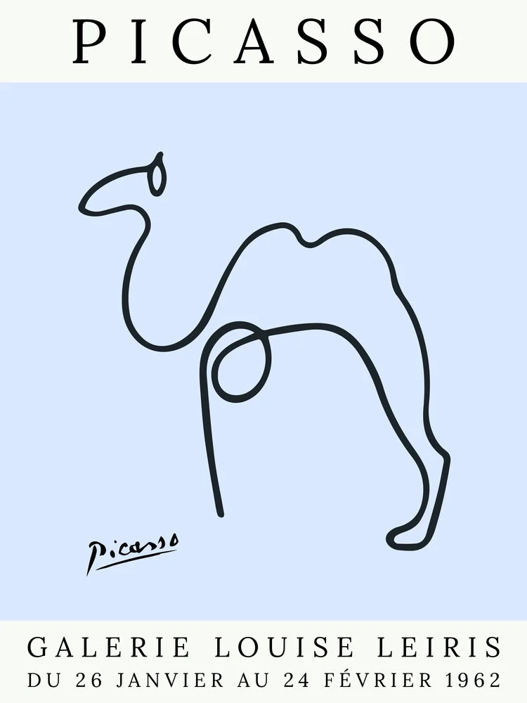 Picasso Camel – azul - Fotografía artística de Art Classics
