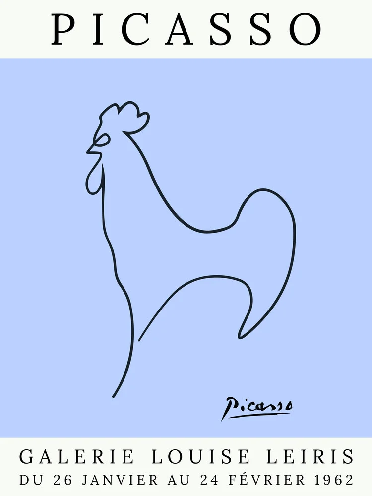 Picasso Gallo – violeta - Fotografía artística de Art Classics
