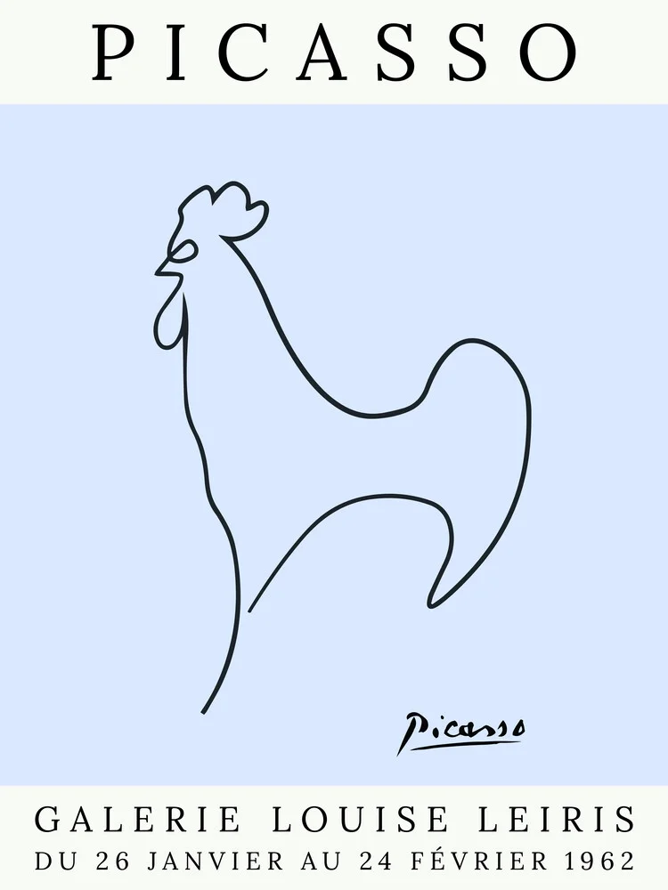 Picasso Gallo – blau - Fotografía artística de Art Classics
