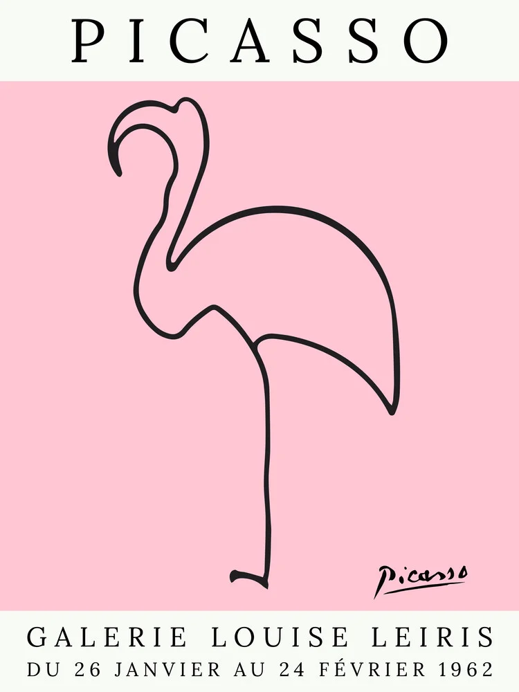Picasso Flamingo – rosa - Fotografía artística de Art Classics