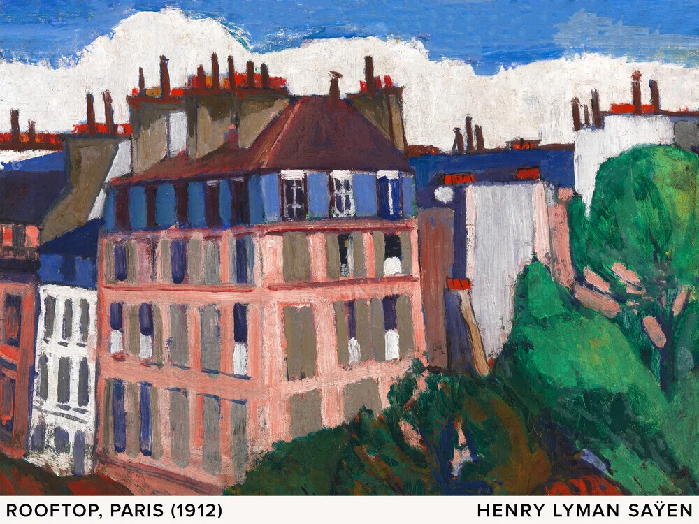 Henry Lyman Saÿen: Dächer, París - fotokunst de Art Classics
