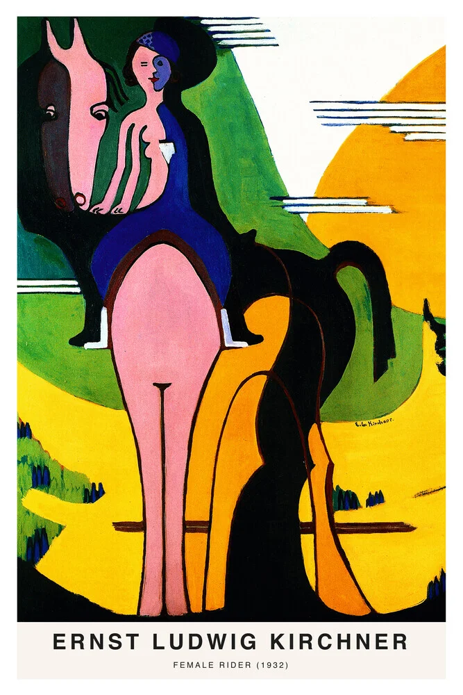 Ernst Ludwig Kirchner: Jinete femenino - Fotografía artística de Art Classics