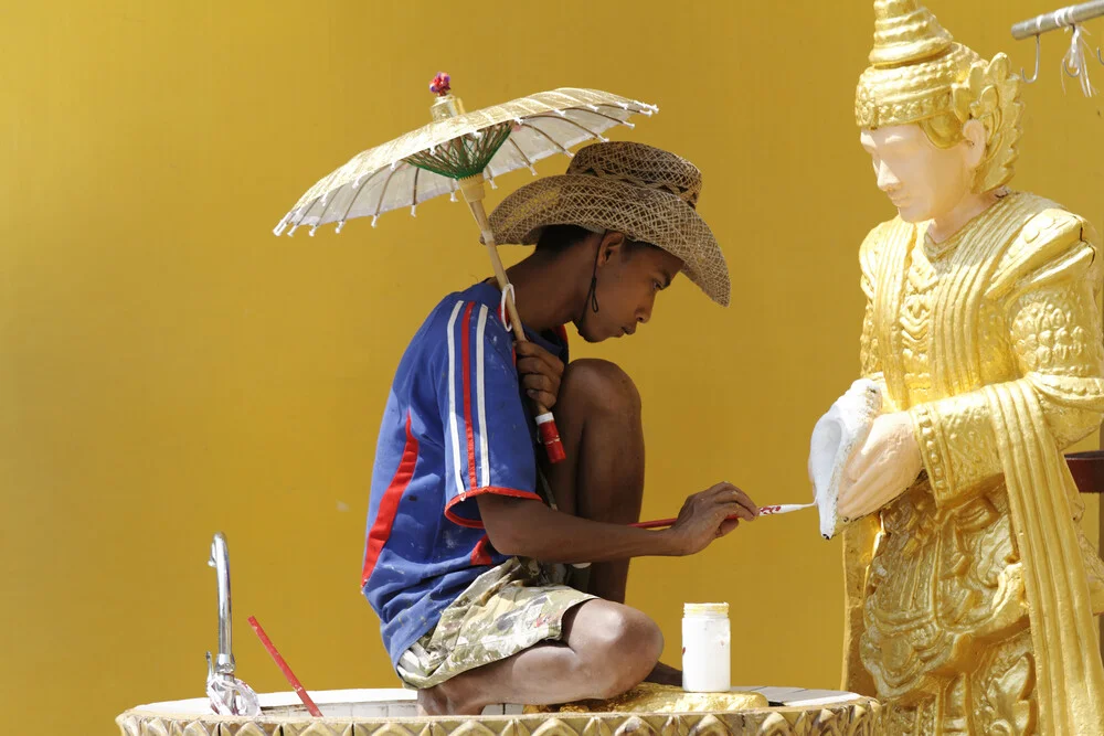 Buda jadeante - fotokunst de Michael Belhadi