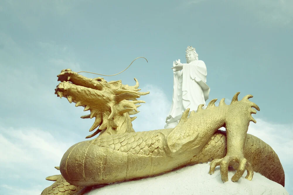 dragón dorado - fotokunst de Jochen Fischer