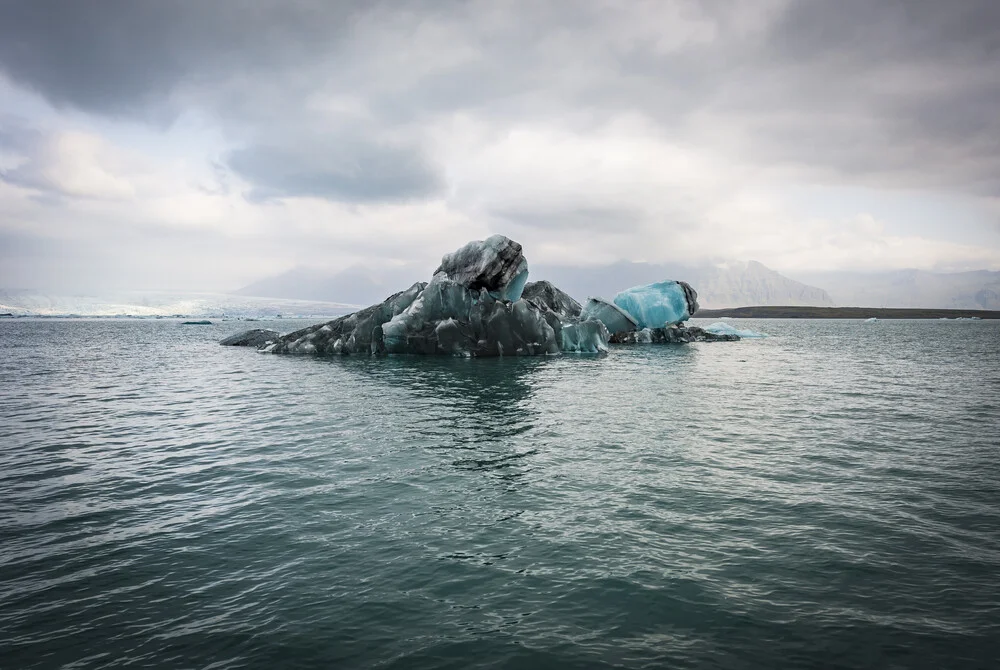 Lago glacial en Jökulsárlón, Islandia - fotokunst von Norbert Gräf