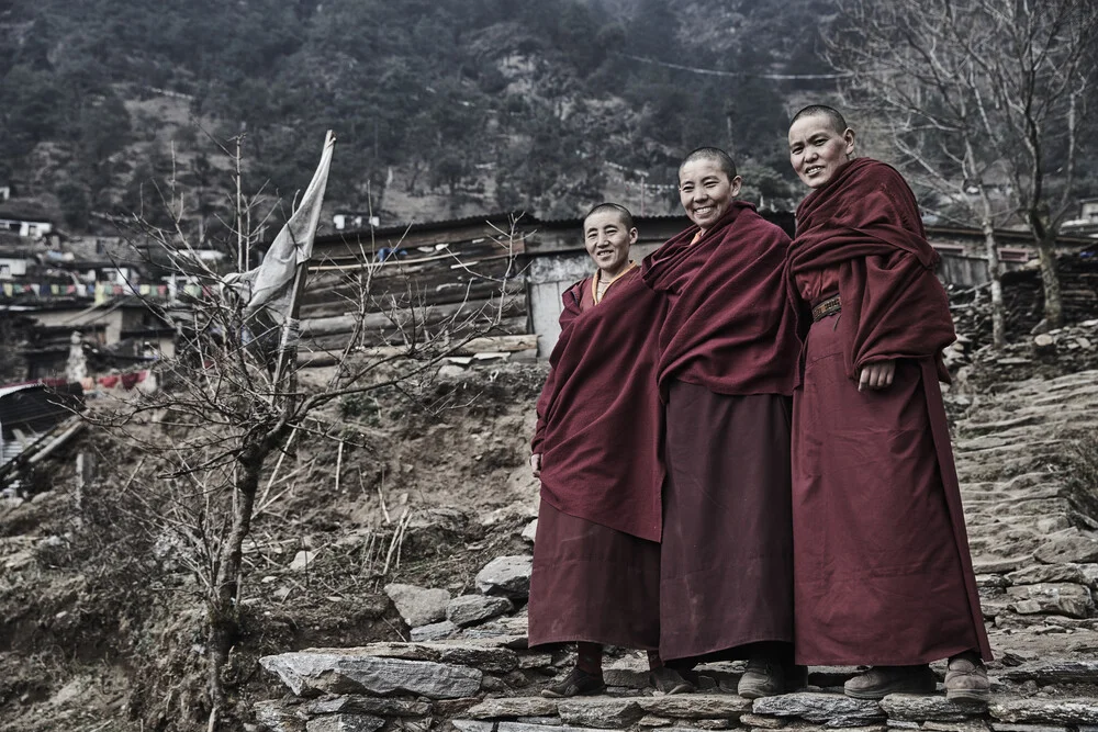 Monjas tibetanas - Fotografía artística de Jan Møller Hansen