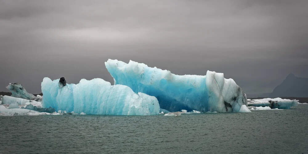 Eisberge auf dem Gletschersee en Joekulsarlon - fotokunst von Norbert Gräf