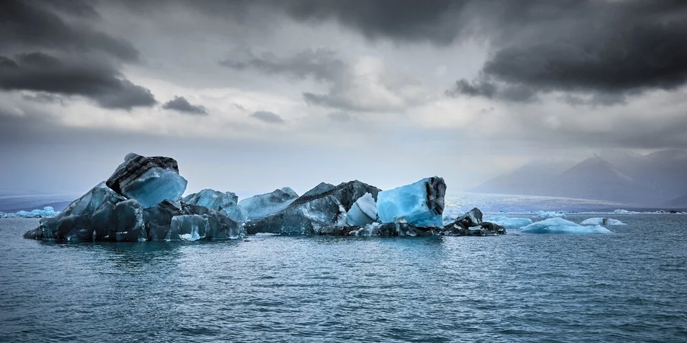 Laguna glaciar Jökulsárlón en Islandia - Fotografía artística de Norbert Gräf