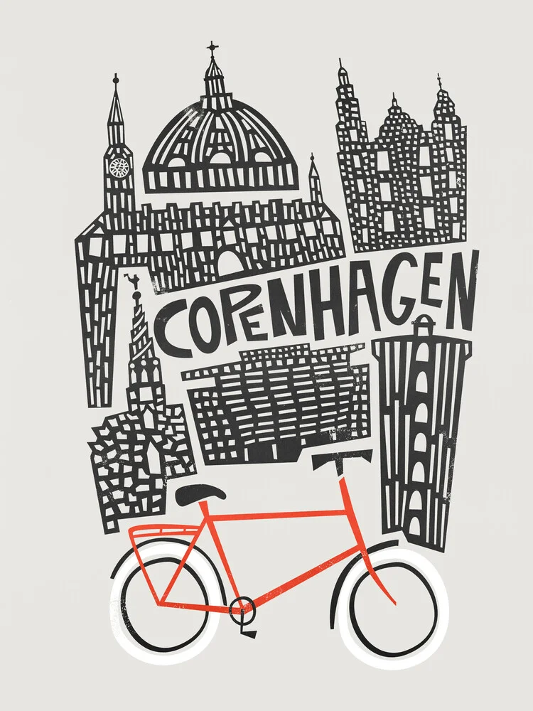 Paisaje urbano de Copenhague - Fotografía artística de Fox And Velvet