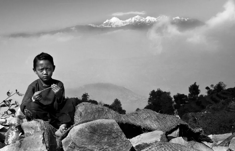 Niño del Himalaya - Fotografía artística de Shalav Rana
