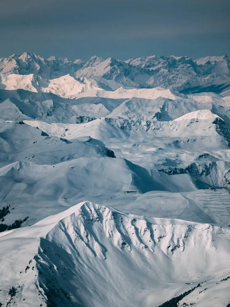 Weiße Berge - fotokunst de Sebastian 'zeppaio' Scheichl