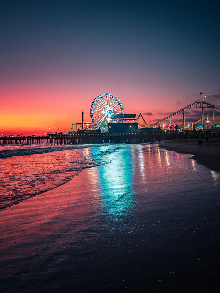 Puesta de sol de Santa Mónica - fotografía de Dimitri Luft
