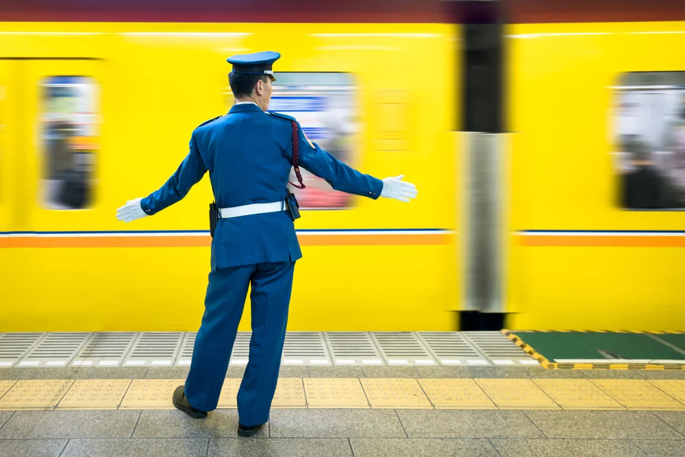 U-Bahn en Tokio - fotokunst de Jan Becke