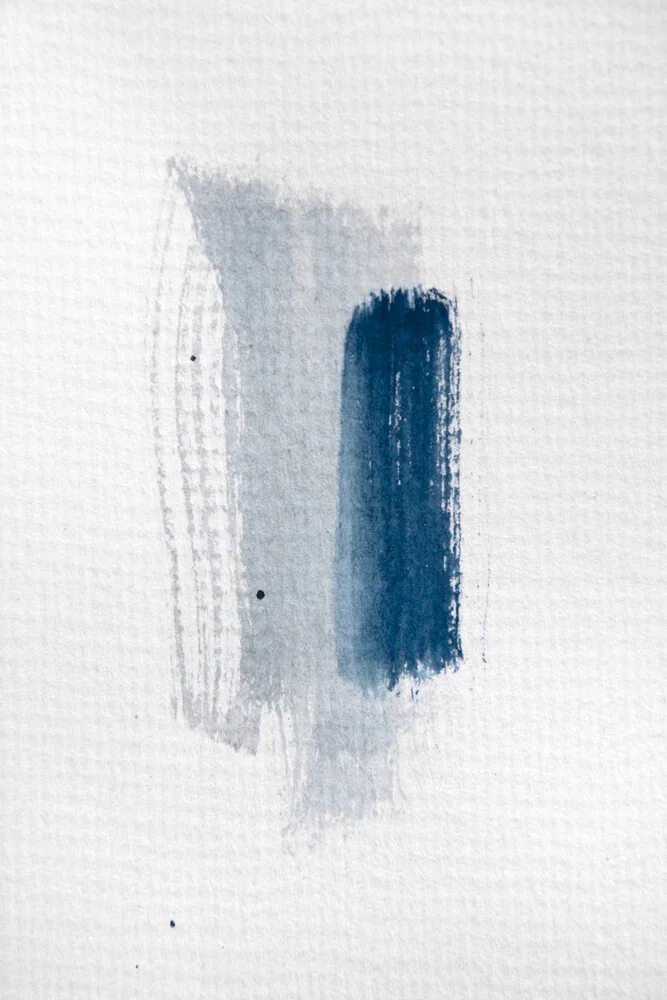 Aquarelle Meets Pencil - Mint Blue - Fotografía artística de Studio Na.hili