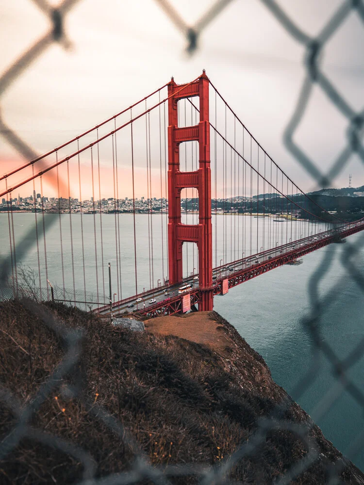 Amanecer en el puente Golden Gate - fotografía de Dimitri Luft