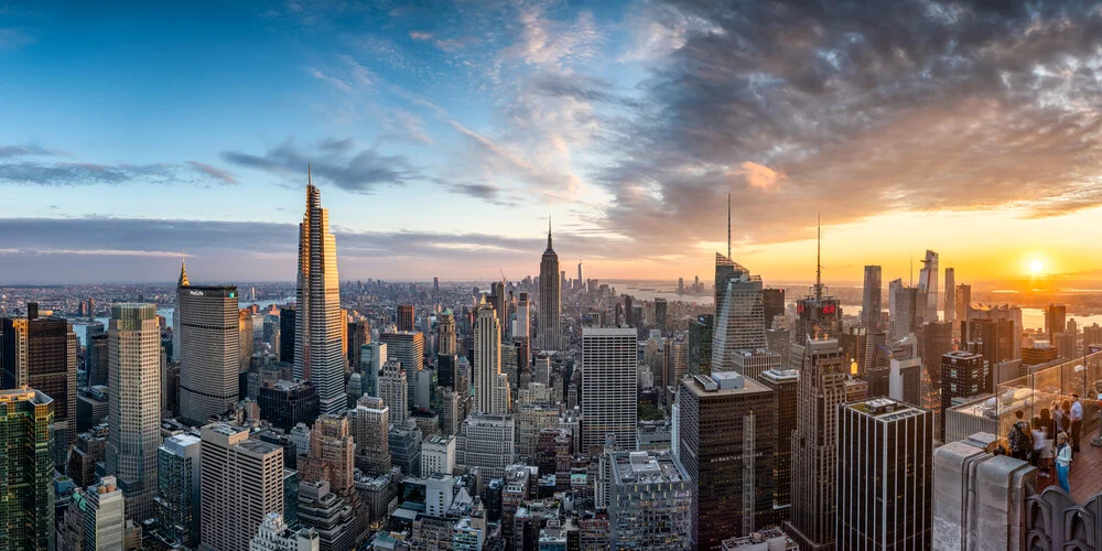 Panorama del horizonte de la ciudad de Nueva York - Fotografía artística de Jan Becke