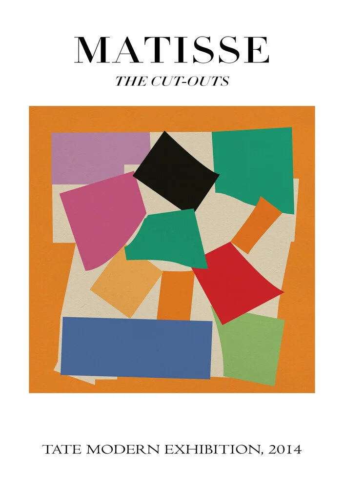 Matisse - The Cut-Outs, diseño colorido - Fotografía artística de Art Classics