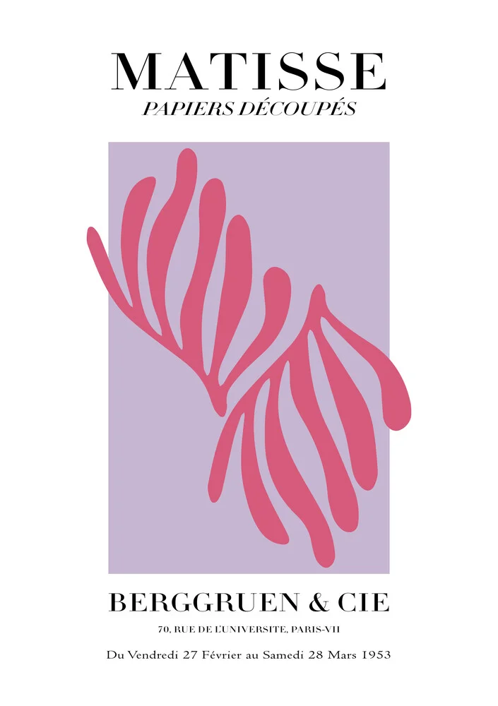 Matisse - Papiers Découpés, rosa y violeta - Fotografía artística de Art Classics
