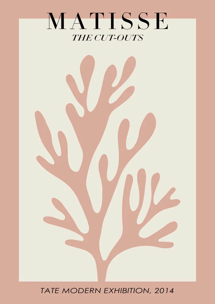 Matisse – diseño botánico rosa / beige - Fotografía artística de Art Classics
