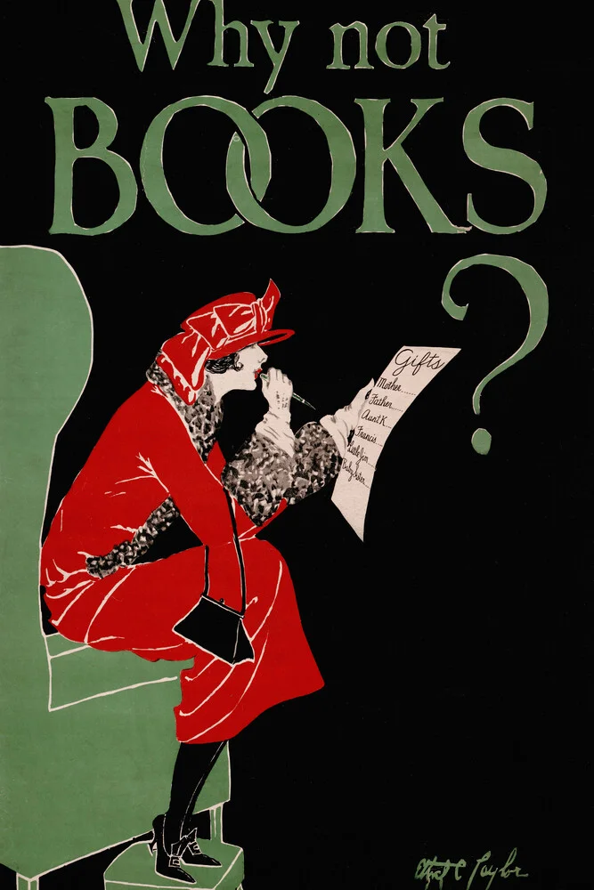 ¿Por qué no Libros? - Fotokunst de Vintage Collection