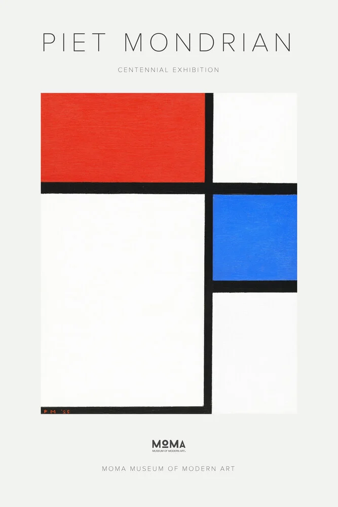 Piet Mondrian – Exposición del Centenario – MOMA - Fotografía artística de Art Classics