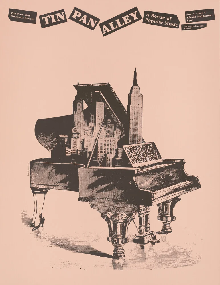 Tin pan alley - una revista de música popular - Fotografía artística de Vintage Collection