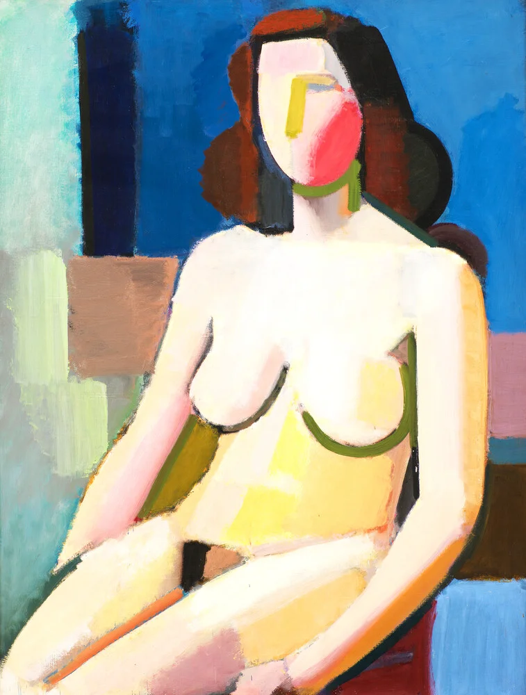 Vilhelm Lundstrøm: Desnudo femenino sentado - Fotografía artística de Art Classics