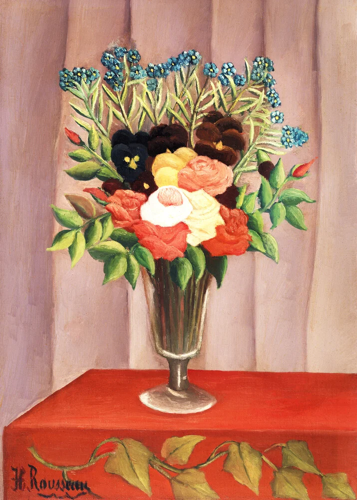Ramo de flores (Bouquet de fleurs) de Henri Rousseau - Fotografía artística de Art Classics