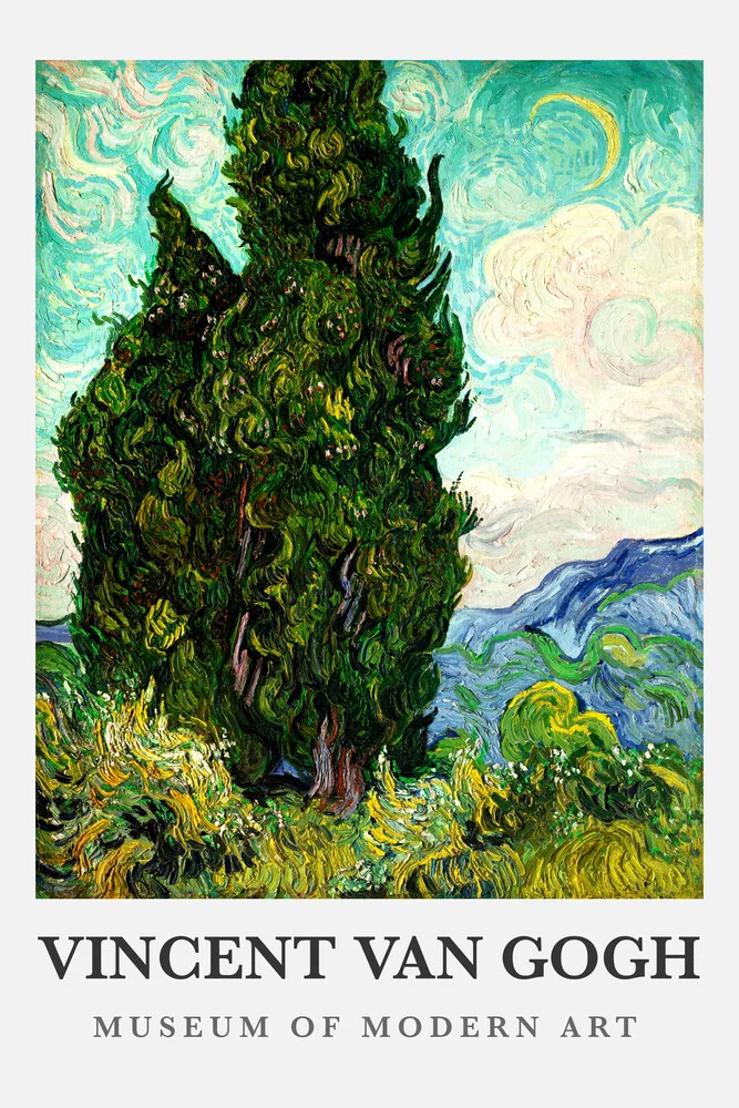 Vincent van Gogh: Cipreses - Fotografía artística de Art Classics