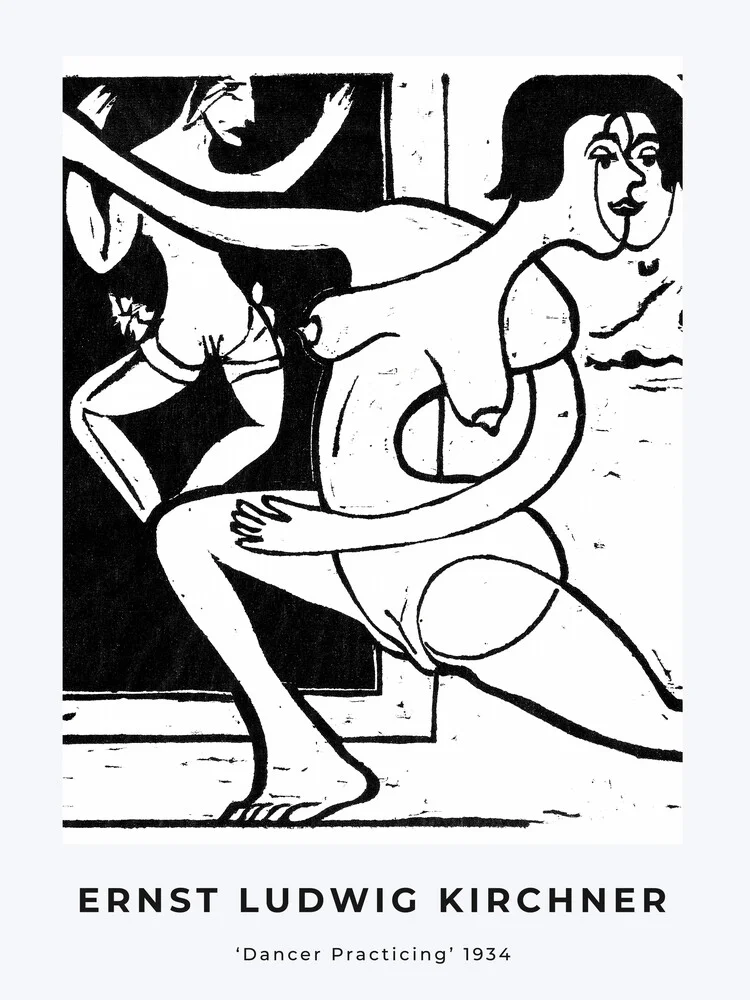 Bailarina practicando (por Ernst Ludwig Kirchner - Fotografía artística de Art Classics