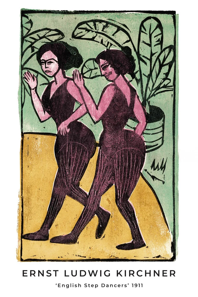 English Step Dancers de Ernst Ludwig Kirchner - Fotografía artística de Art Classics