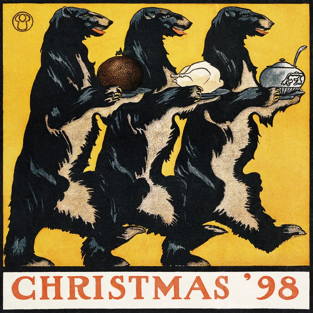 Vintage Christmas '98 de Edward Penfield - Fotografía artística de Vintage Collection