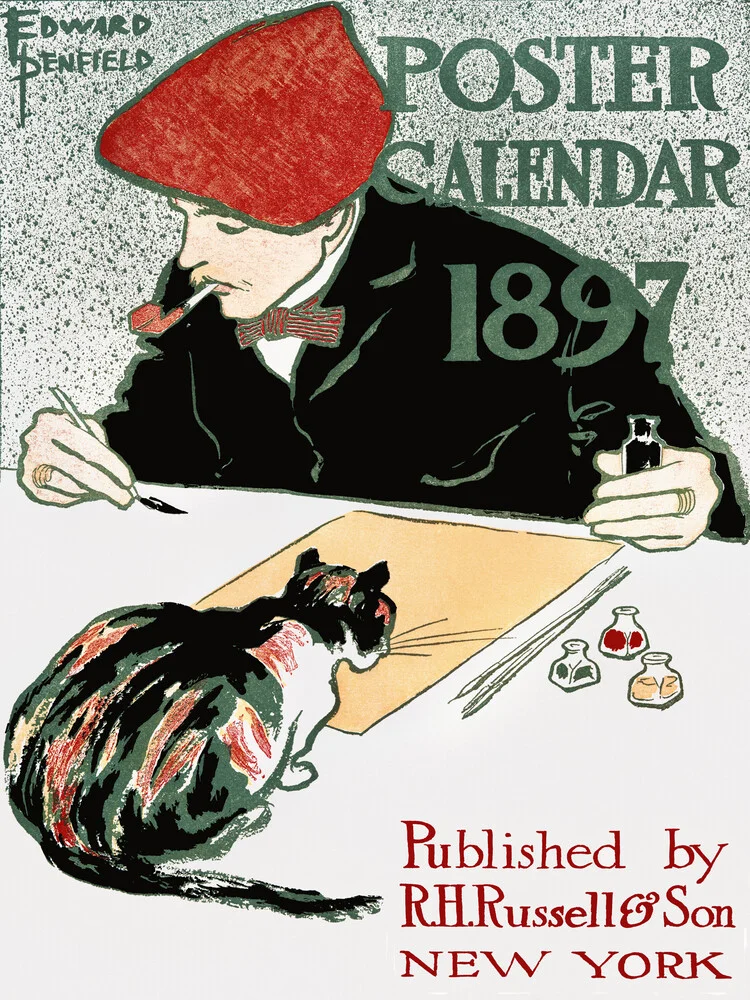 Poster Calendario de Edward Penfield - Fotografía artística de Vintage Collection