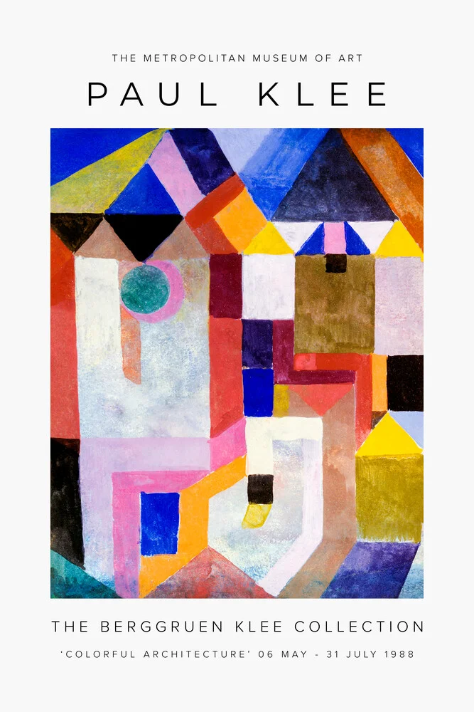 Arquitectura colorida de Paul Klee - Fotografía artística de Art Classics
