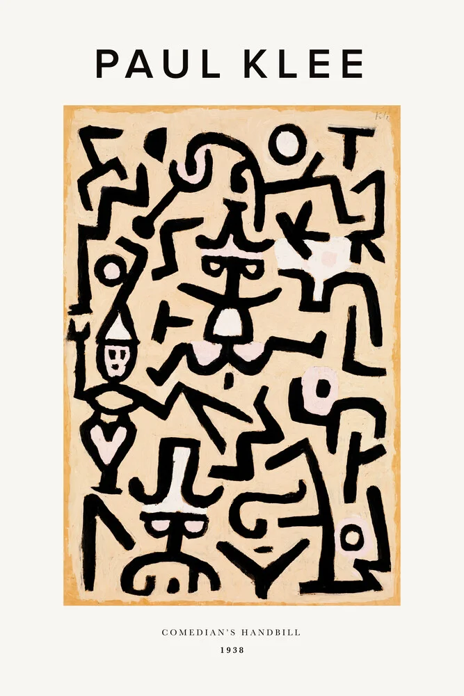 Folleto de los comediantes de Paul Klee - Fotografía artística de Art Classics