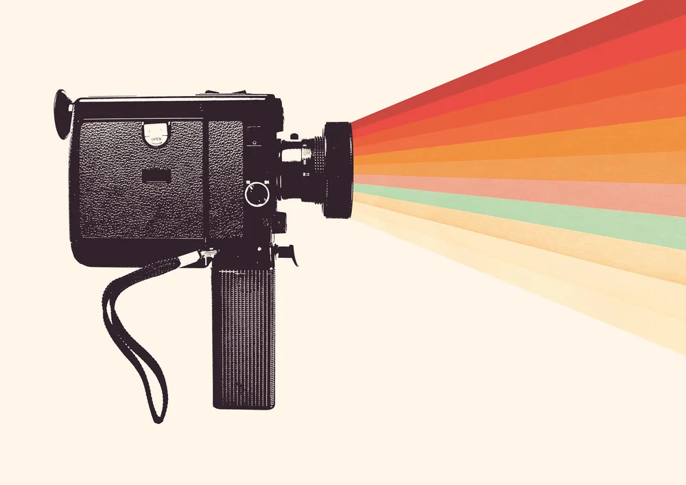 Movie Camera Rainbow - Fotografía artística de Florent Bodart
