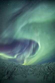 Sebastian Worm, Aurora sobre Finlandia - Noruega, Europa)
