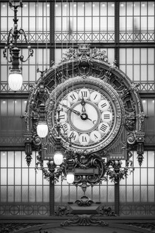Jan Becke, reloj de la estación de tren del Musée d'Orsay de París (Francia, Europa)