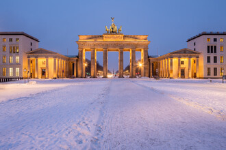 Jan Becke, Puerta de Brandenburgo en Berlín en invierno