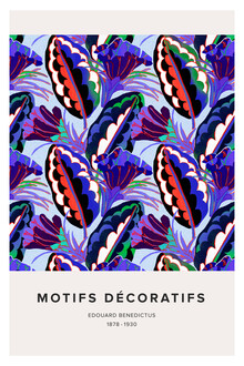 Art Classics, Édouard Bénédictus: Art Deco floral pattern variación 4 - Francia, Europa)